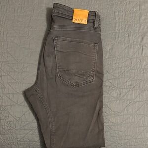 DU/ER Men's Charcoal Slim Jeans